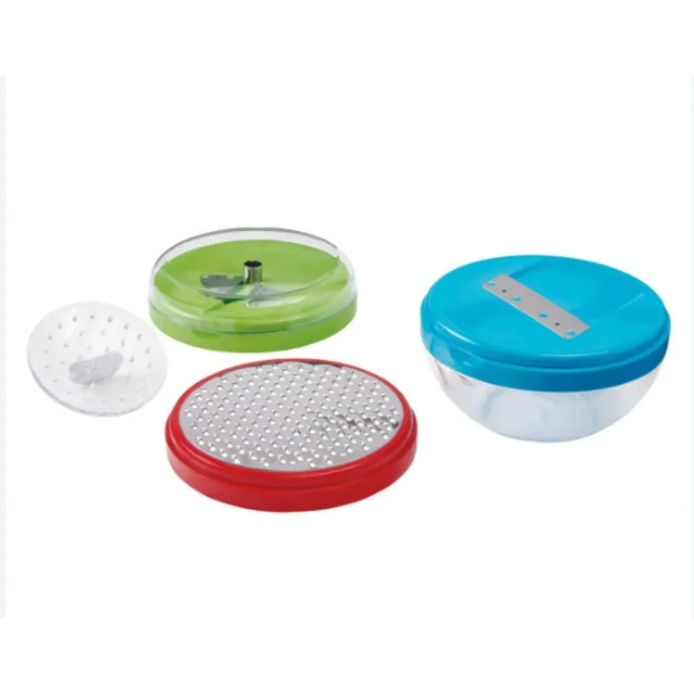 Crofton 3-in-1 Food Prep Blade Ball, with Spiralizer, Grater, and Slicer